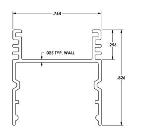 Extruded Aluminum LED Die 1861