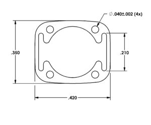 Miniature Aluminum Extrusion Die 2810